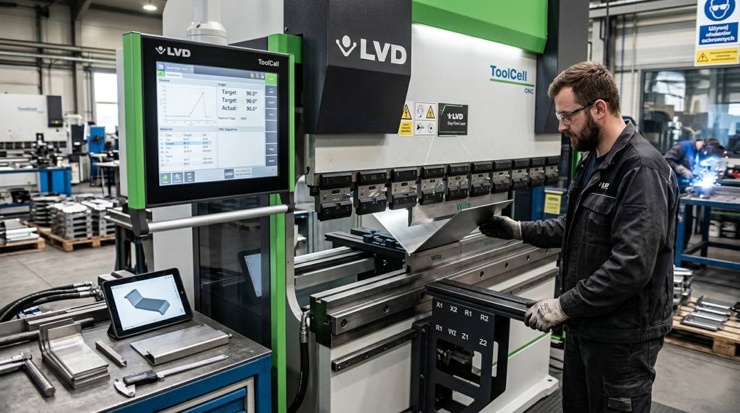 Precyzyjne gięcie blach z wykorzystaniem krawędziarek CNC